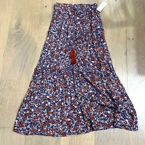 Floral maxi skirt